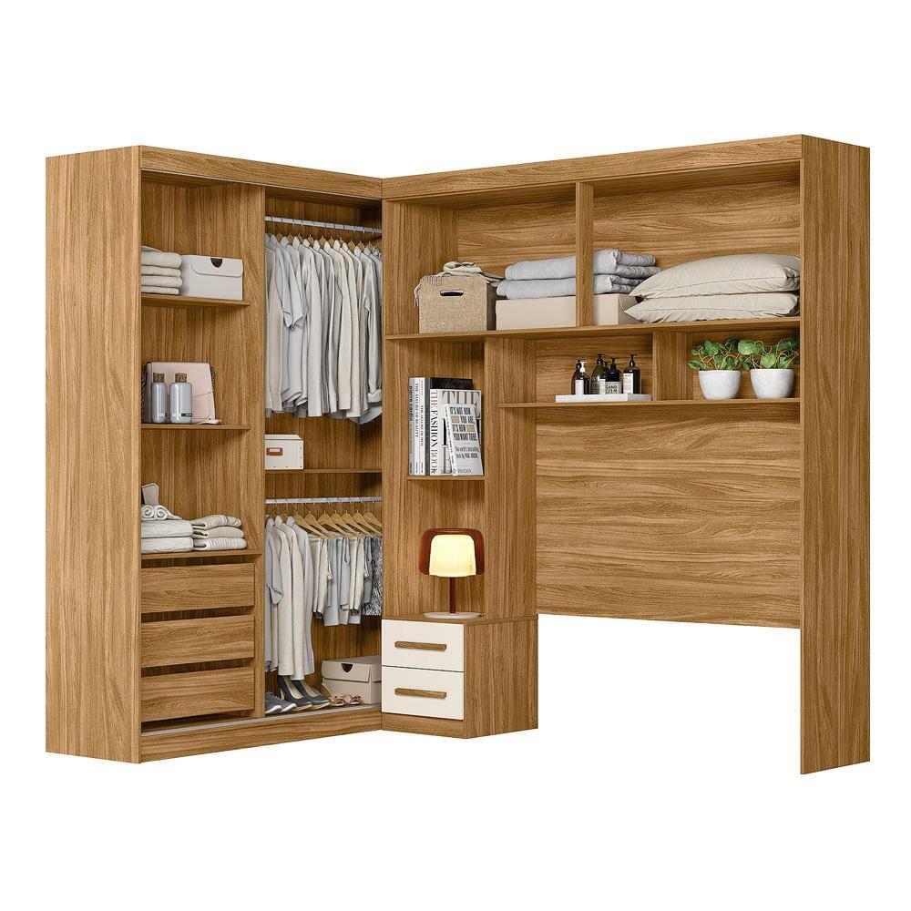 Guarda-roupa Modulado Casal Moval Florença com 6 Portas, 5 Gavetas, 7 Prateleiras e 242cm de Largura - 7