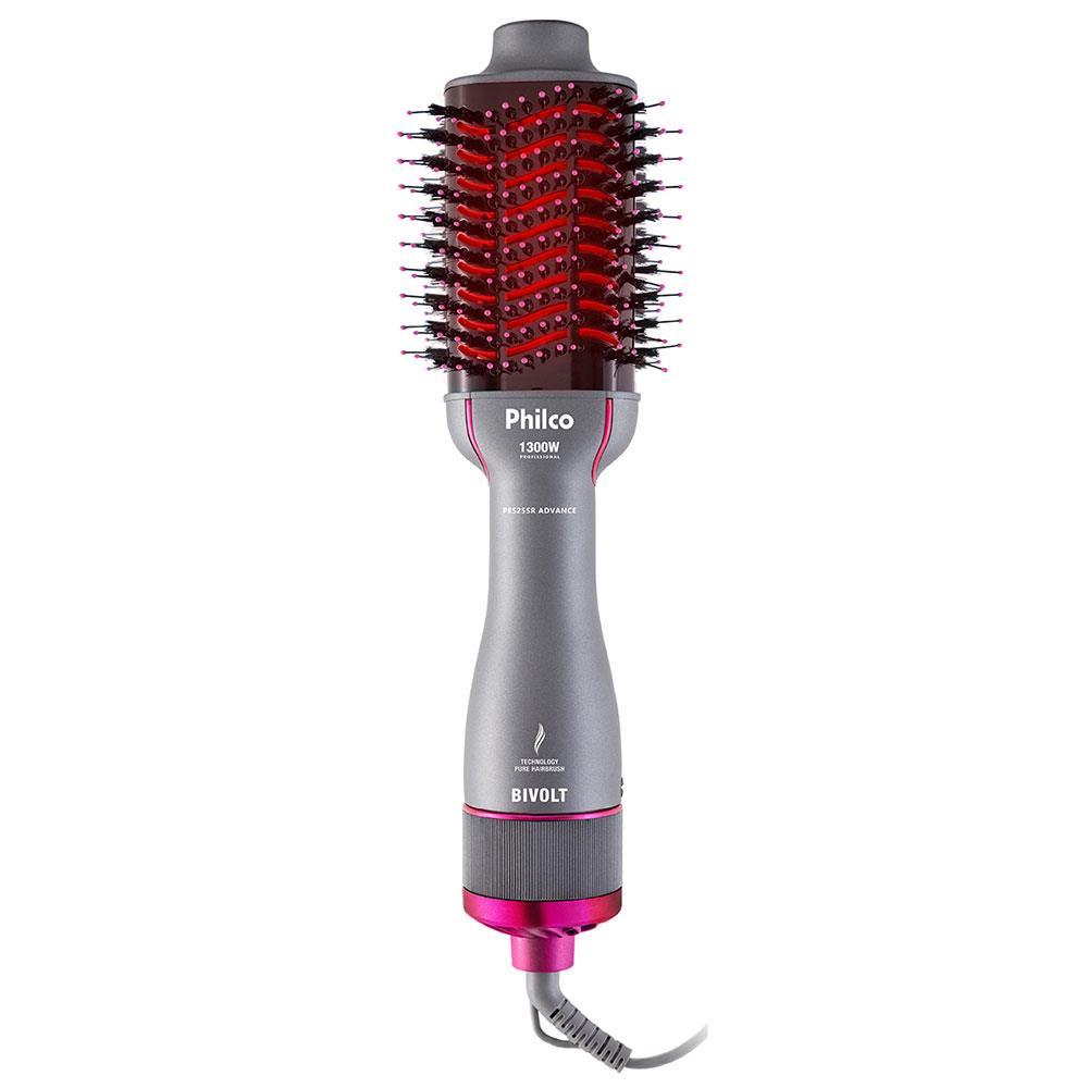 Escova Secadora Philco Advance PES25SR com Cabo Giratório Bivolt 1300W - Cinza e Rosa - 2