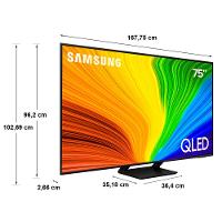 Smart TV 75" QLED 4K Samsung QN75Q70DAGXZD com Pontos Quânticos, Upscaling, Gaming Hub, Design AirSlim, Alexa built in e Painel até 120Hz - 9