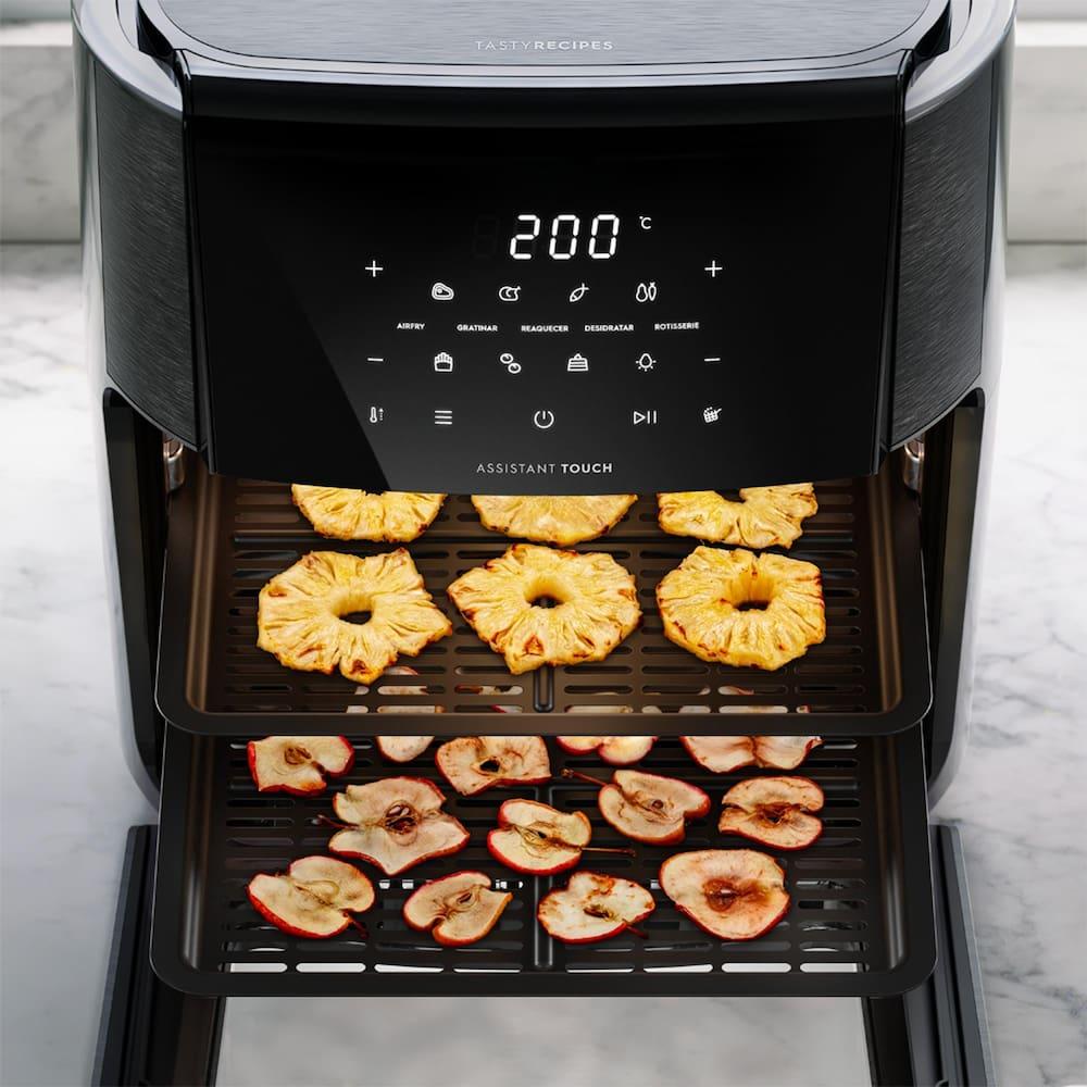 Fritadeira Elétrica Air Fryer Oven Electrolux EAF90 Experience Digital Rita Lobo 12L Grafite - 18