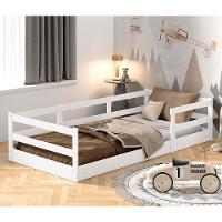 Cama Infantil Barreto Cercadinho Popy com Grade de Proteção - Branco - 1