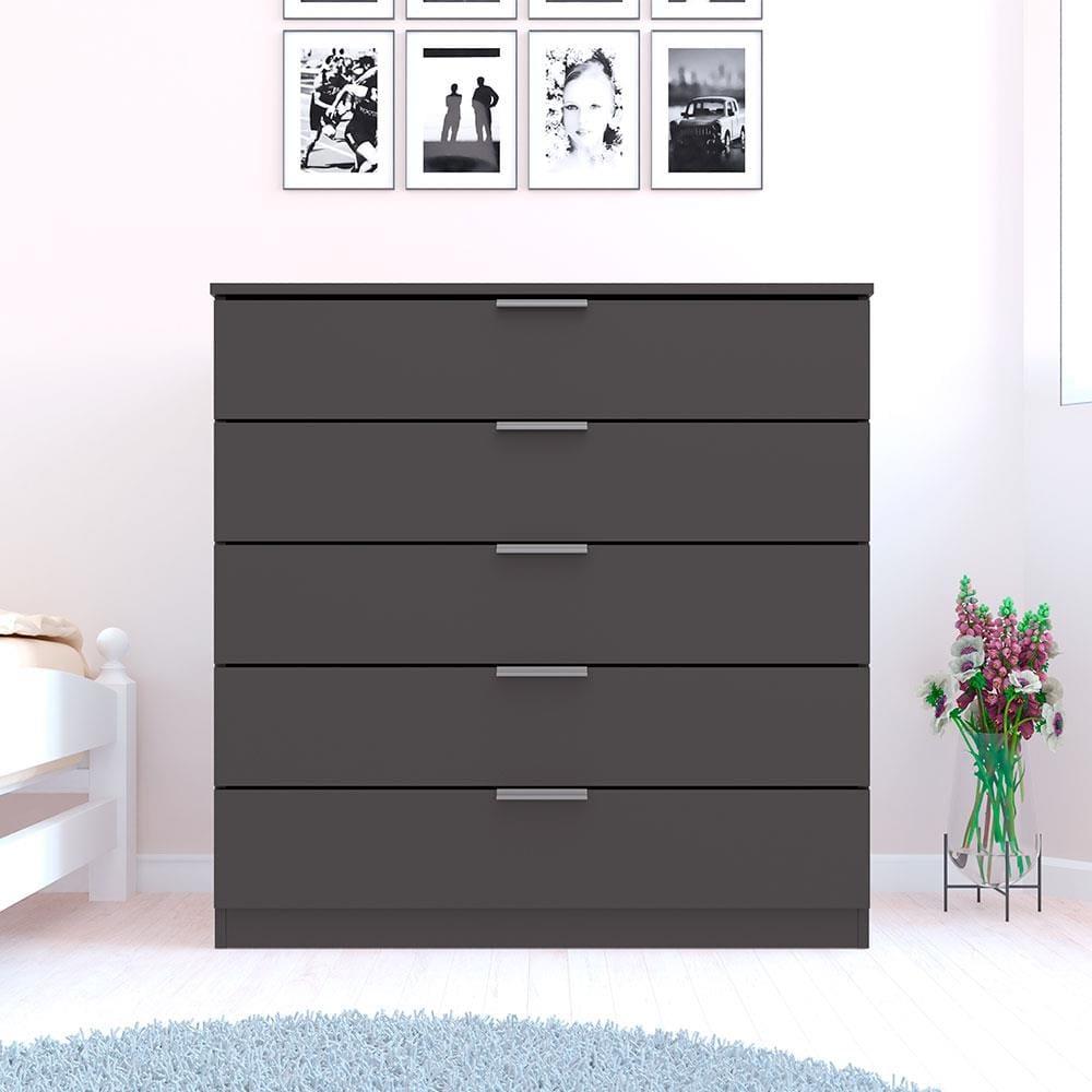 Cômoda Bartira Diplomata com 5 Gavetas e 90 cm de Largura - 1