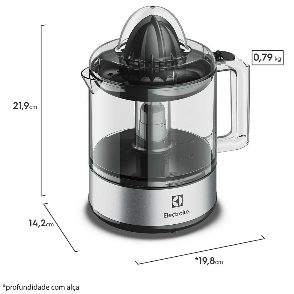 Espremedor de Frutas Electrolux Efficent ECP10 com 2 Cones, 800 ml e 30 W - Preto - 5