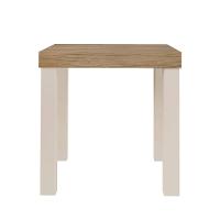 Mesa de Apoio Artely Up Quadrada - Carvalho e Off White - 3