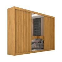 Guarda-Roupa Europa Grécia com espelho, 3 portas de correr, 6 gavetas e 12 prateleiras – 226 cm de largura - 2