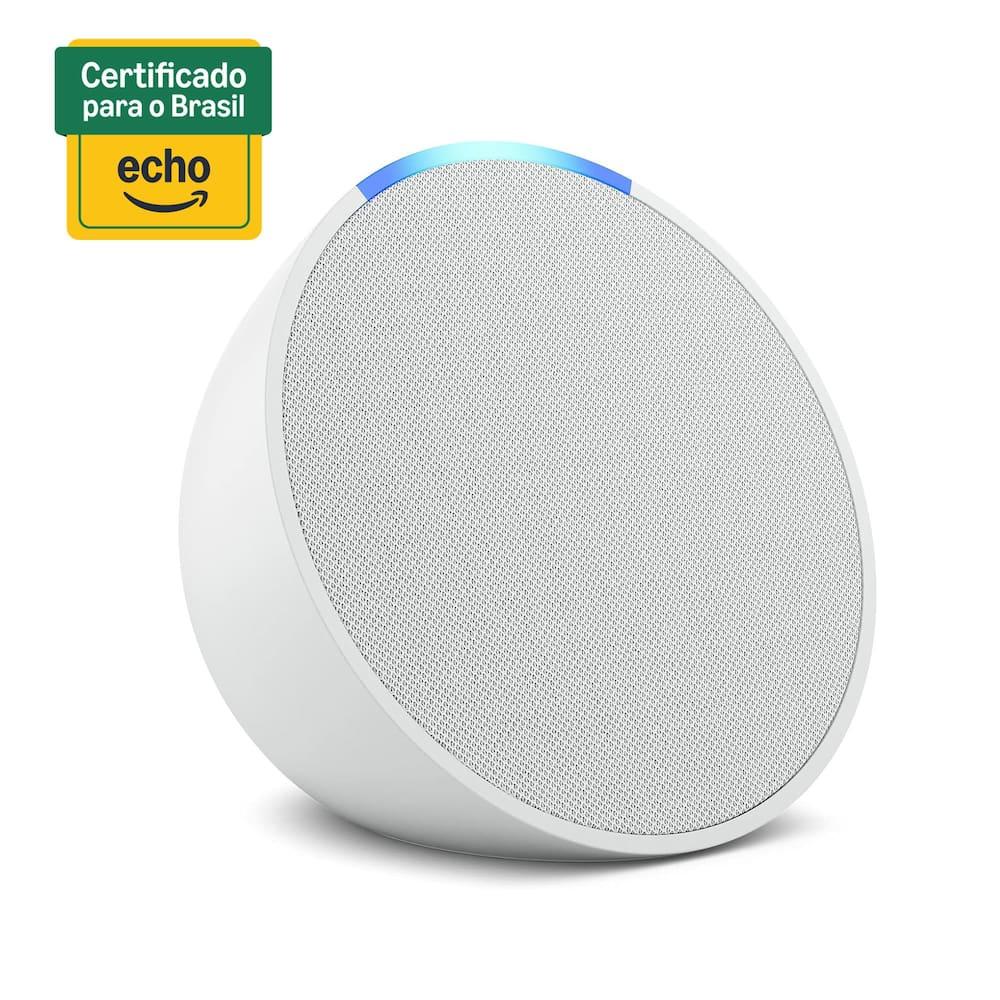 Smart Speaker Echo Pop Compacto com Som Envolvente e Alexa - Branco - 8