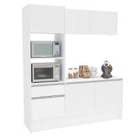 Cozinha Compacta Politorno Mov Evora MDP com 6 portas, 1 Gaveta e 1 Prateleira - 182cm de largura