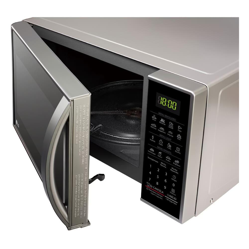 Forno Micro-ondas LG MS3043BR com Função Manter Aquecido e Limpa Fácil - Prata - 4