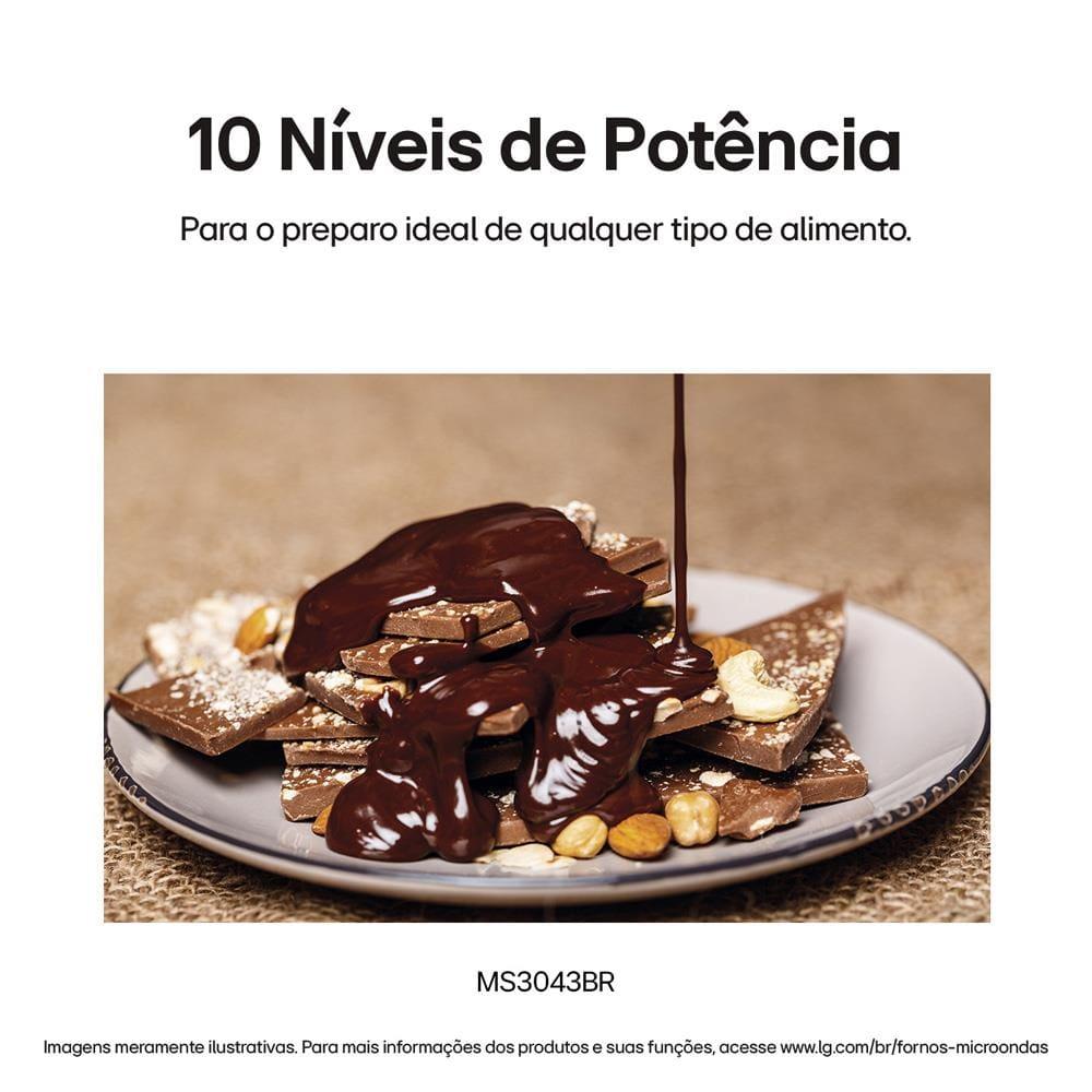 Forno Micro-ondas LG MS3043BR com Função Manter Aquecido e Limpa Fácil - Prata - 8