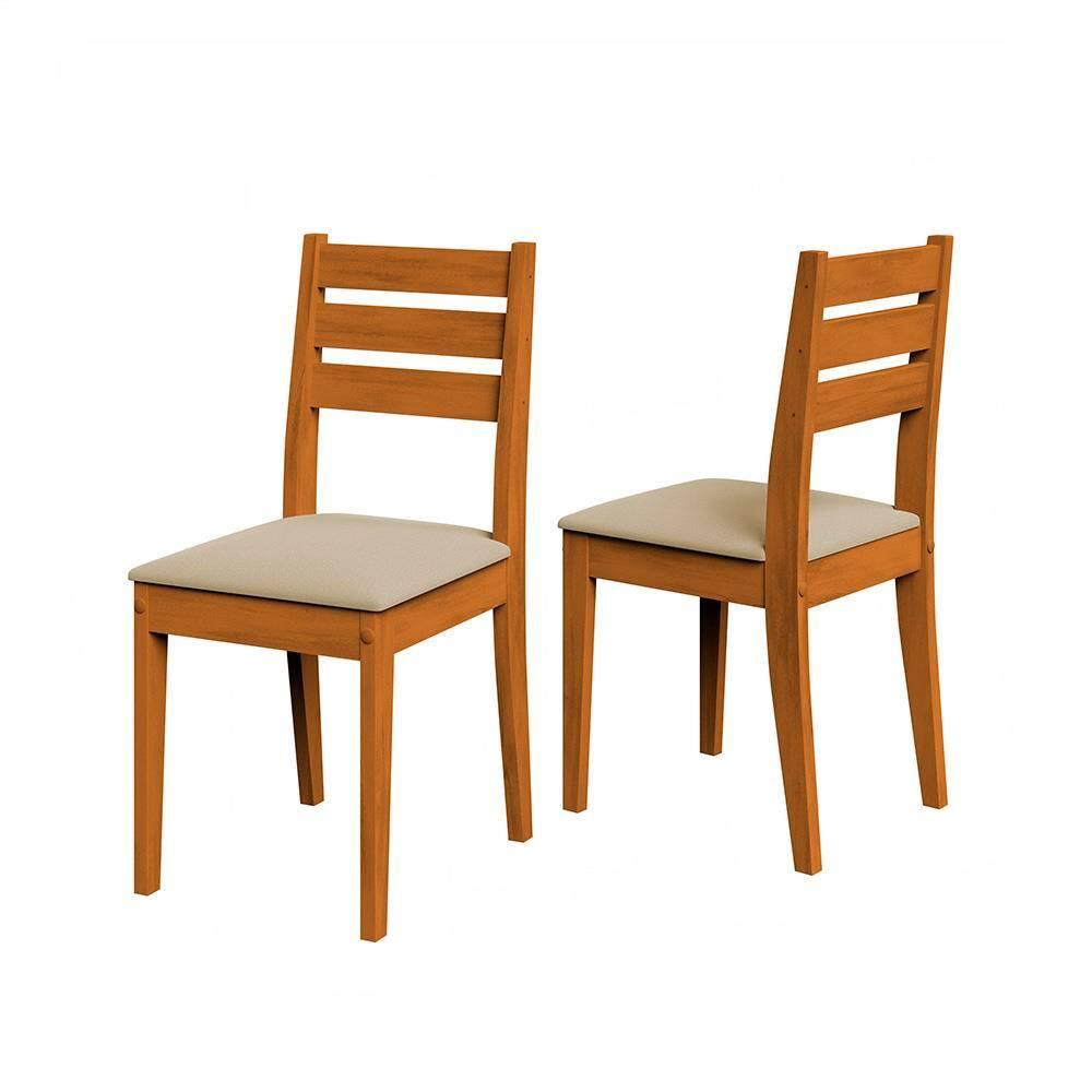 Mesa de Jantar Quadrada Dobuê Dakar com 4 Cadeiras Estofadas Revestidas em Suede - 3