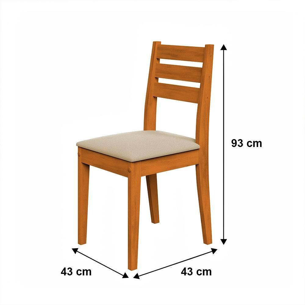 Mesa de Jantar Quadrada Dobuê Dakar com 4 Cadeiras Estofadas Revestidas em Suede - 5