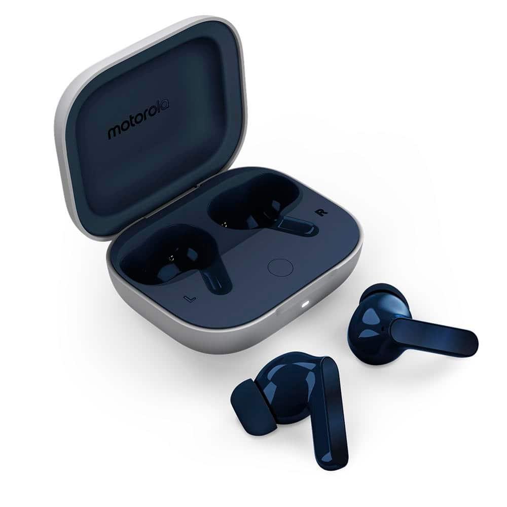 Fone de ouvido Sem Fio Bluetooth Motorola Moto Buds Cancelamento de Ruído Ativo - Dark Blue - 1