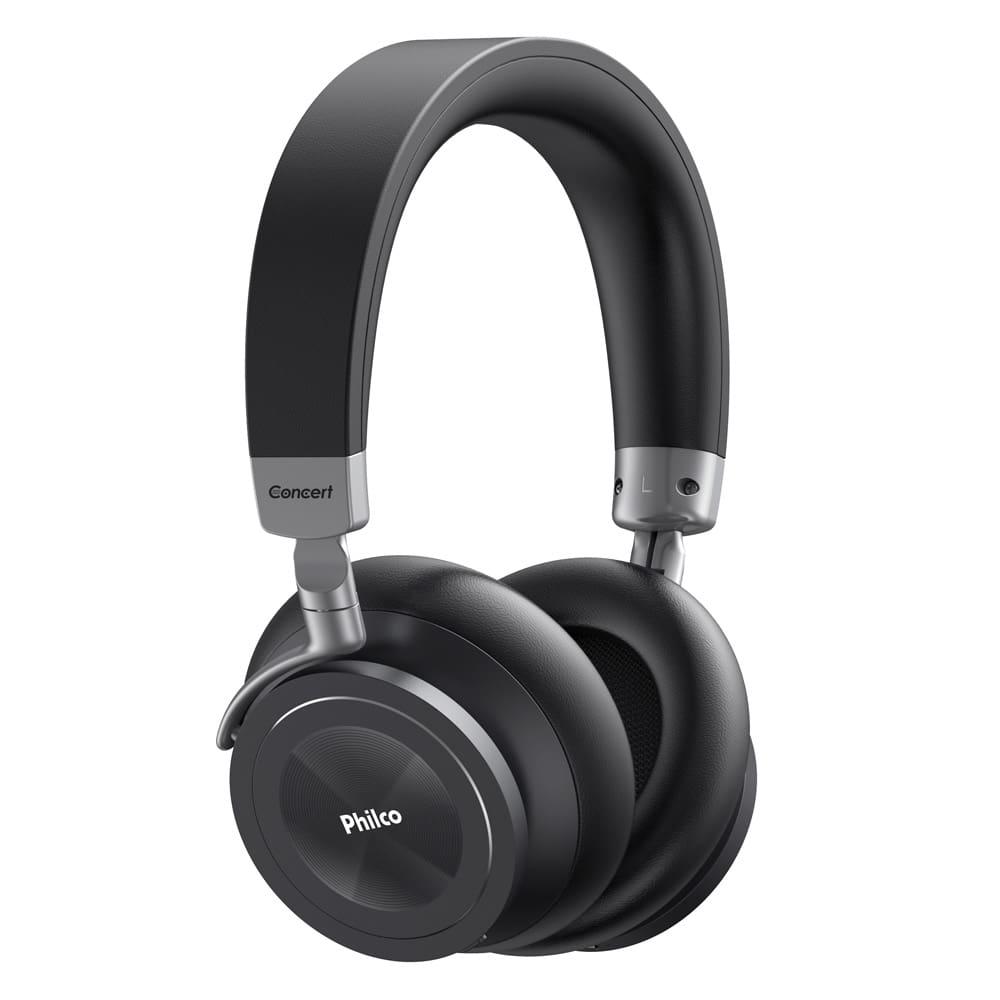 Fone de Ouvido Philco PFO05BTSG Concert Headphone Bluetooth Cancelamento de Ruído Bateria Até 30h Preto - 1