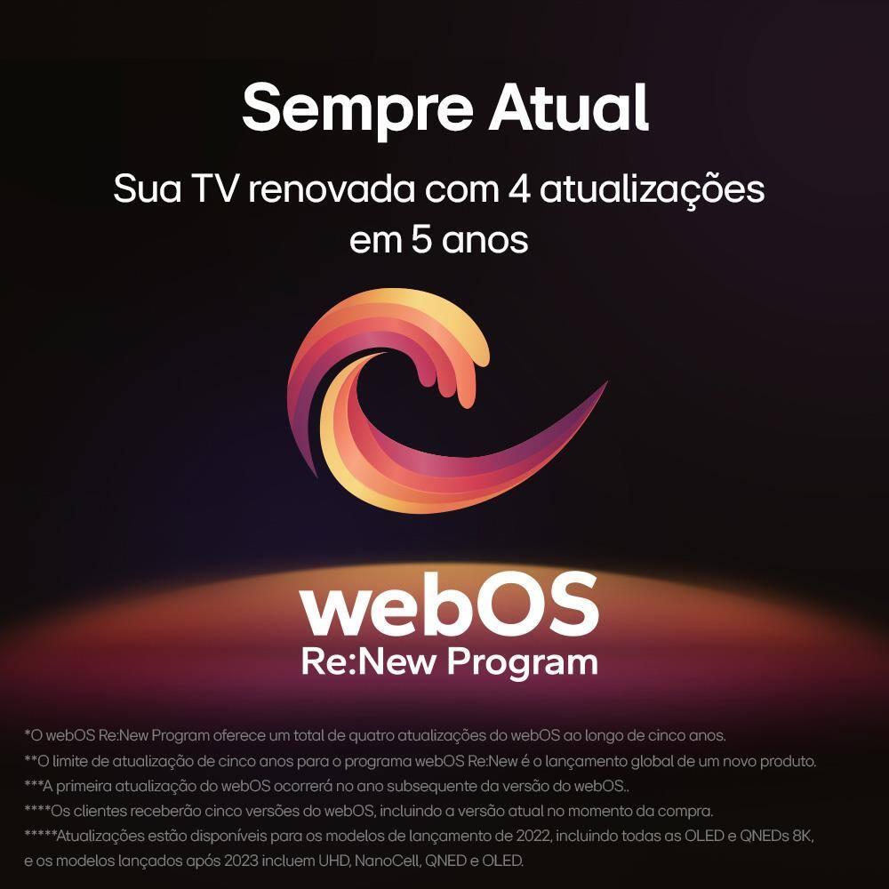 Smart TV 4K 65" LG NanoCell 65NANO80T com Processador a5 Ger7 AI, Hub de Esportes, Alexa/Chromecast integrado, webOS 24 e Controle Smart Magic - 8