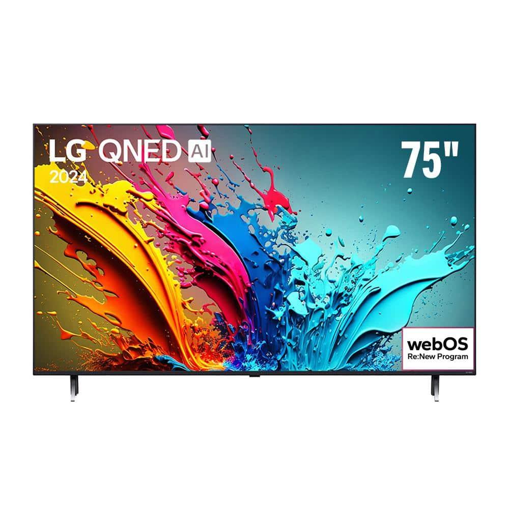 Smart TV 4K 75" LG QNED 75QNED85T com Processador a8 AI, Painel 120Hz, Quantum Dot Nanocell, Design Super Slim, FreeSync e webOS 24 - 1
