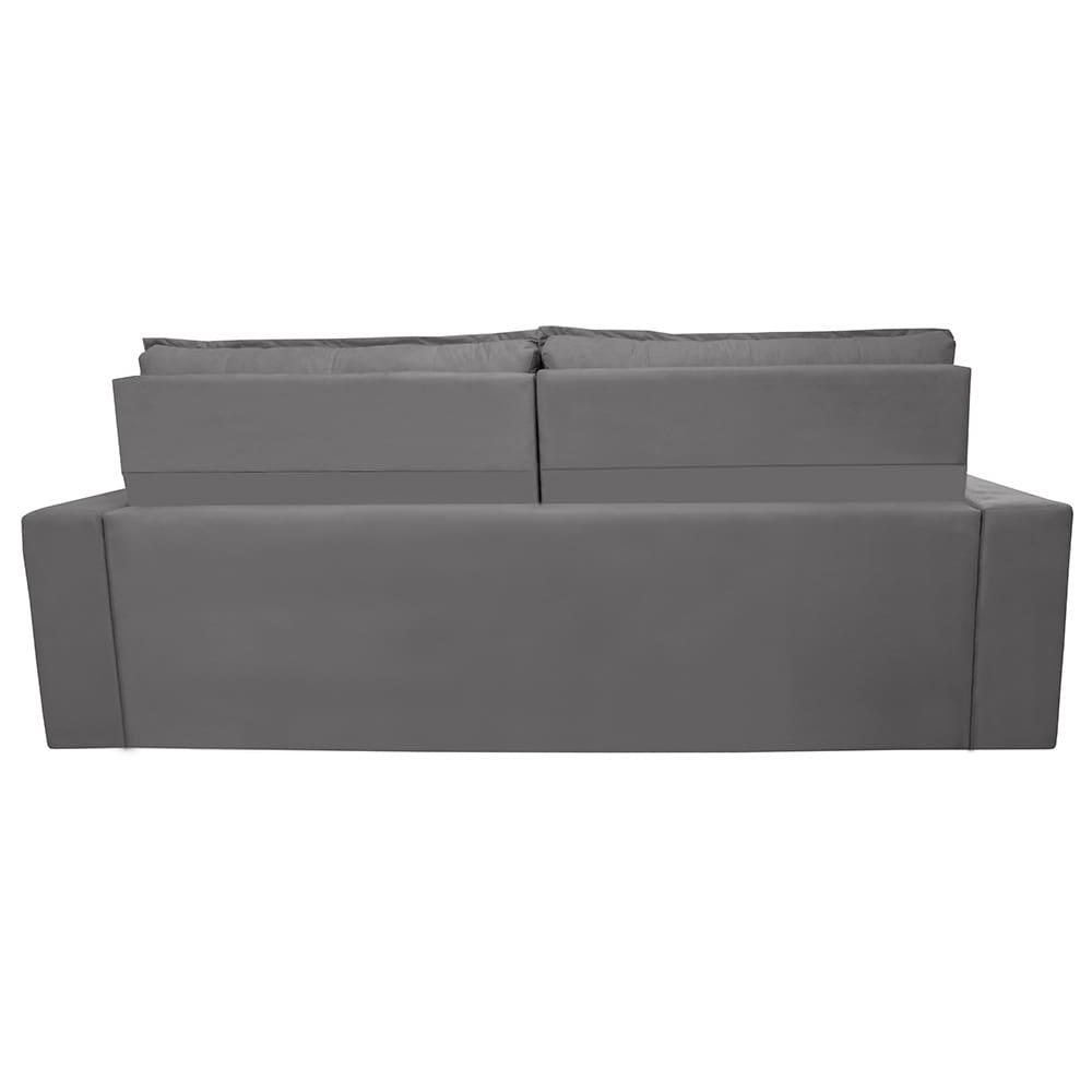 Sofá 4 Lugares Cama inBox Belém Retrátil e Reclinável Revestido em Suede Velusoft - 230cm de largura - 4