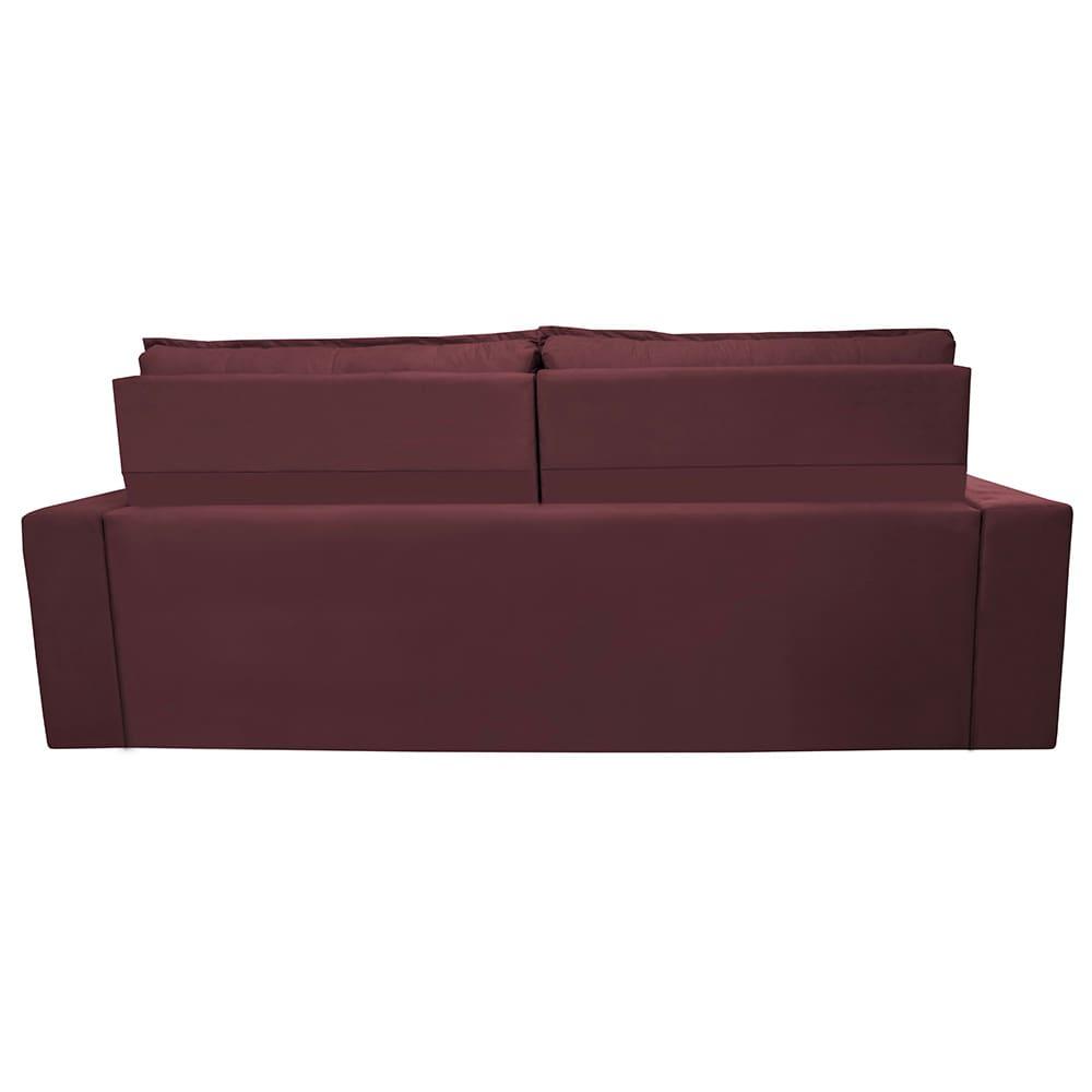 Sofá 3 Lugares Cama inBox Belém Retrátil e Reclinável Revestido em Suede Velusoft - 200cm de largura - 6