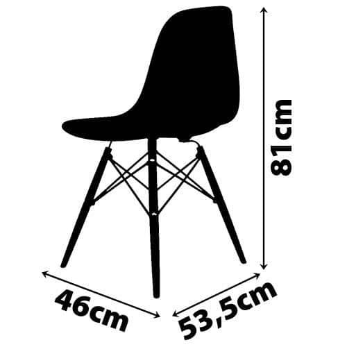 Cadeira de Jantar SeatCo Eames PP com Pés Palito - 4