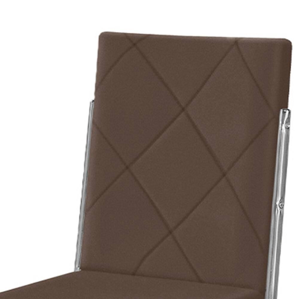 Cadeira de Jantar Aço Nobre Liz com Encosto e Assento Estofados Revestidos em Suede - 2