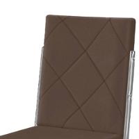 Cadeira de Jantar Aço Nobre Liz com Encosto e Assento Estofados Revestidos em Suede - 2