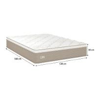 Colchão Casal Umaflex Milão com Euro Pillow e Molas Ensacadas 30x138x188 – Bege/Branco - 4