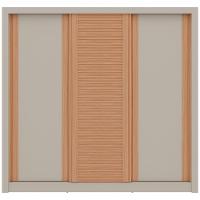 Guarda-Roupa Bartira Village com 3 Portas, 4 Gavetas e 243,1cm de Largura