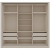 Guarda-Roupa Bartira Village com 3 Portas, 4 Gavetas e 243,1cm de Largura - 7