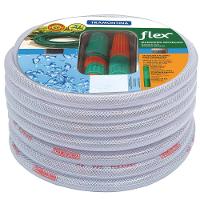 Mangueira Tramontina Flex de 1/2" para Jardim com Engates Rápidos e Esguicho - 25m - Gelo - 1