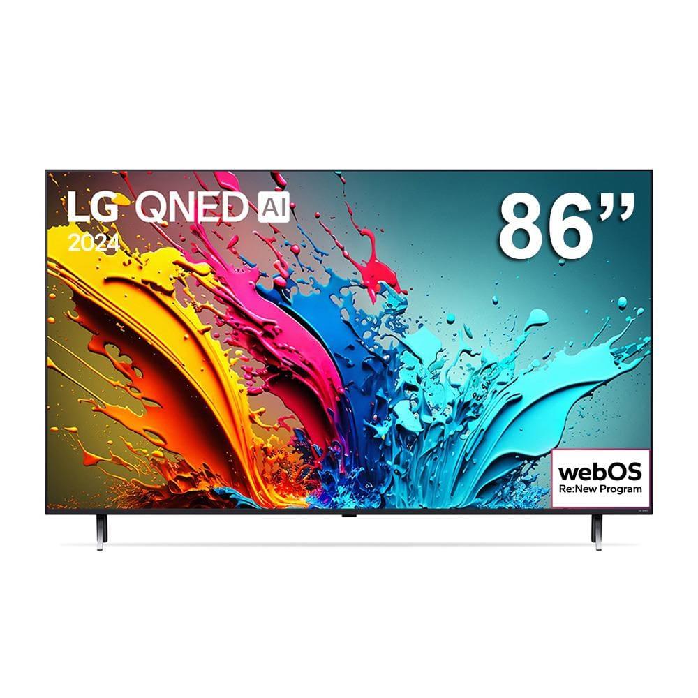 Smart TV 86" LG 4K QNED 86QNED85T com processador a8 AI, 120Hz, Design Super Slim, FreeSync e webOS 24 - 1