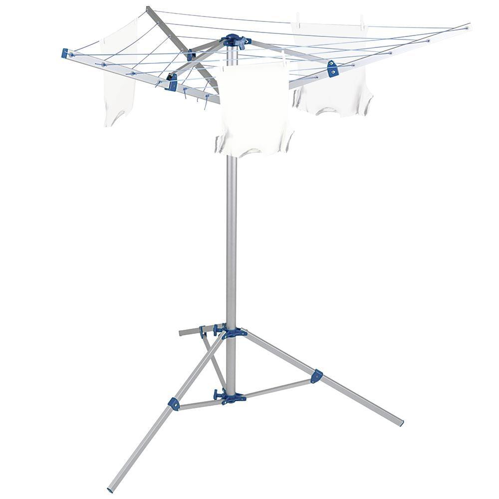 Varal de Chão Parabólico Mor 006052 em Alumínio - Prata/Azul - 2