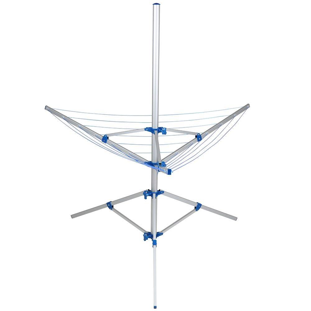 Varal de Chão Parabólico Mor 006052 em Alumínio - Prata/Azul - 5