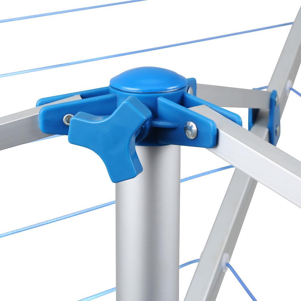 Varal de Chão Parabólico Mor 006052 em Alumínio - Prata/Azul - 6