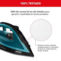 Ferro de Passar a Vapor Arno Ultragliss Plus com Spray e Base Durilium Airglide – Azul - 9
