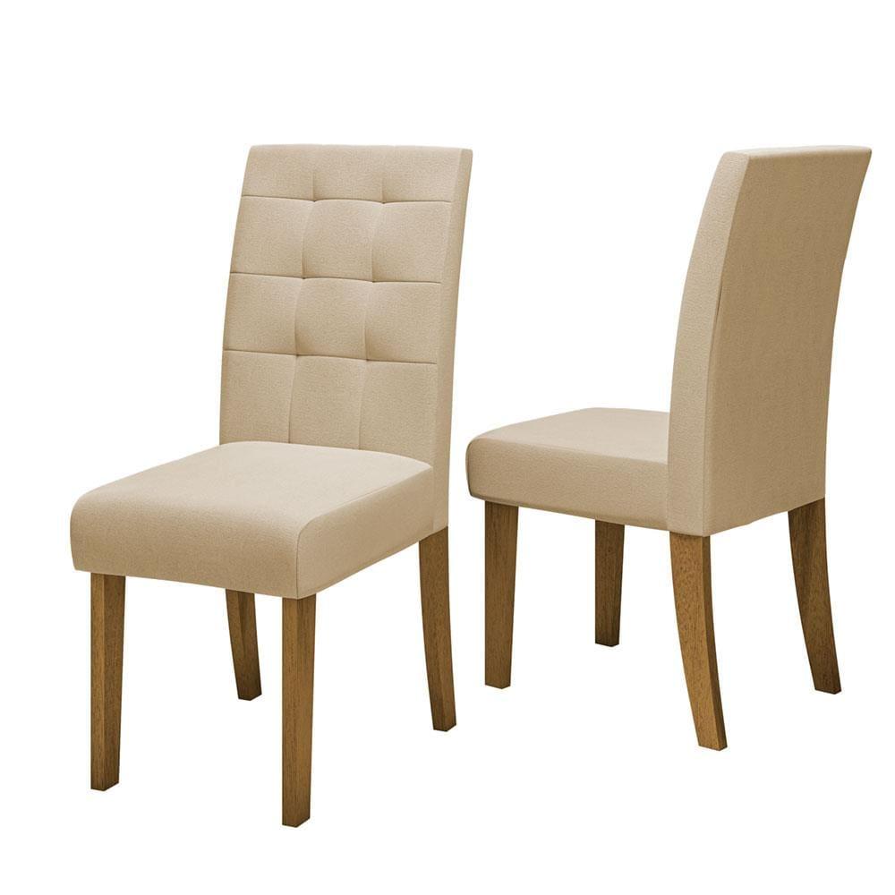 Mesa de Jantar Retangular Dobuê Dubai Light 180x90cm com 6 Cadeiras Estofadas Revestidas em Tecido Veloplus - 4