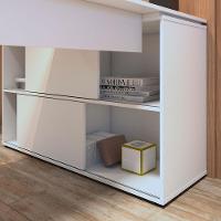 Mesa Artany Mingle com 2 Portas - Branco - 5