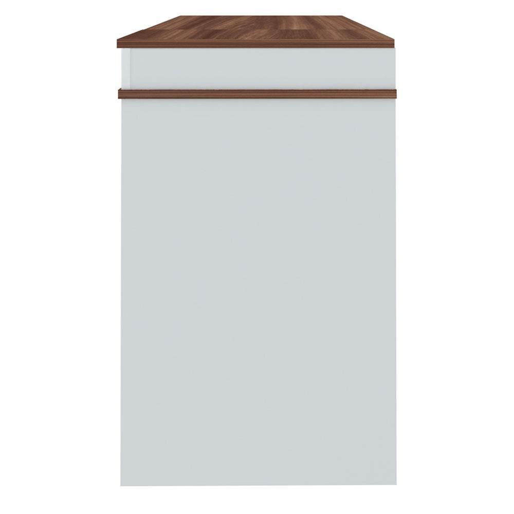 Escrivaninha Artany Mind com Tampo Duplo Basculante - Ipê/Branco - 7