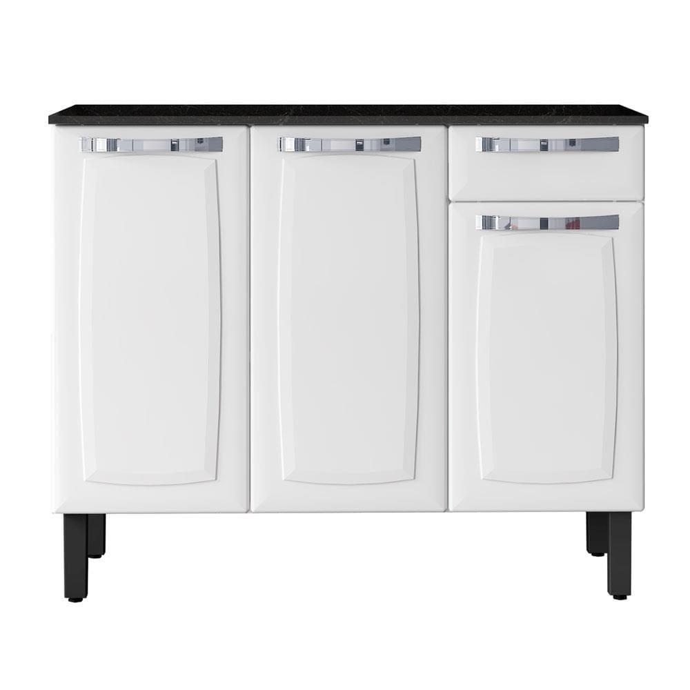 Balcão Itatiaia Rose com 3 Portas e 1 Gaveta - 105 cm de Largura - 1