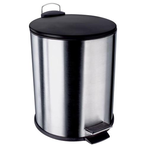 Lixeira Euro Home com Pedal LIX2287-PT em Inox e PP – 5 L