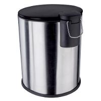 Lixeira Euro Home com Pedal LIX2287-PT em Inox e PP – 5 L