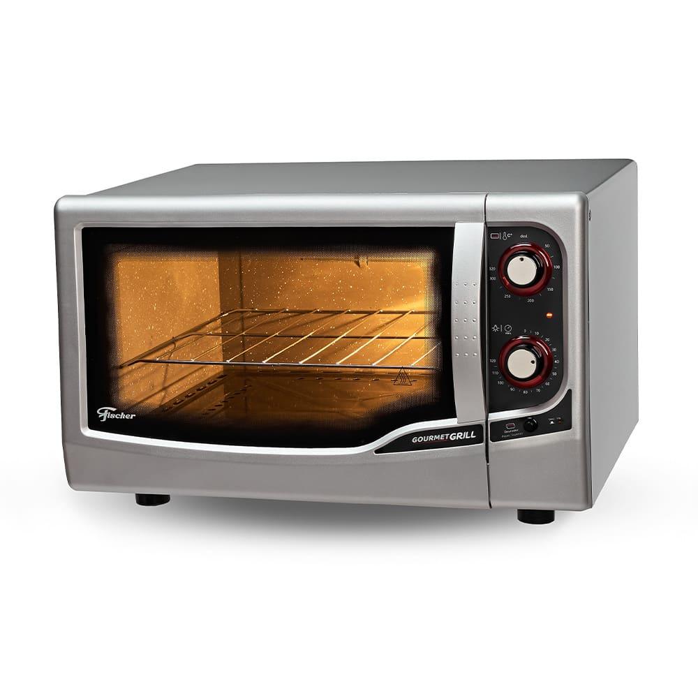 Forno Elétrico Fischer Goumert Grill 44L com Botão Timer de até 120 minutos com Aviso Sonoro – Prata - 1