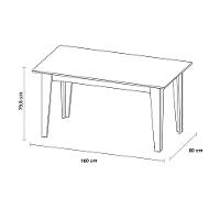 Mesa de Jantar Retangular Viero Milão com 6 Cadeiras Vênus Estofadas e Revestidas - 5