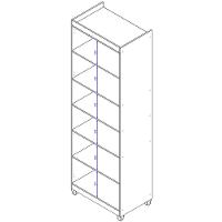 Armário Multiuso Bartira Gigante com 2 Portas e 5 Prateleiras - Branco Fosco