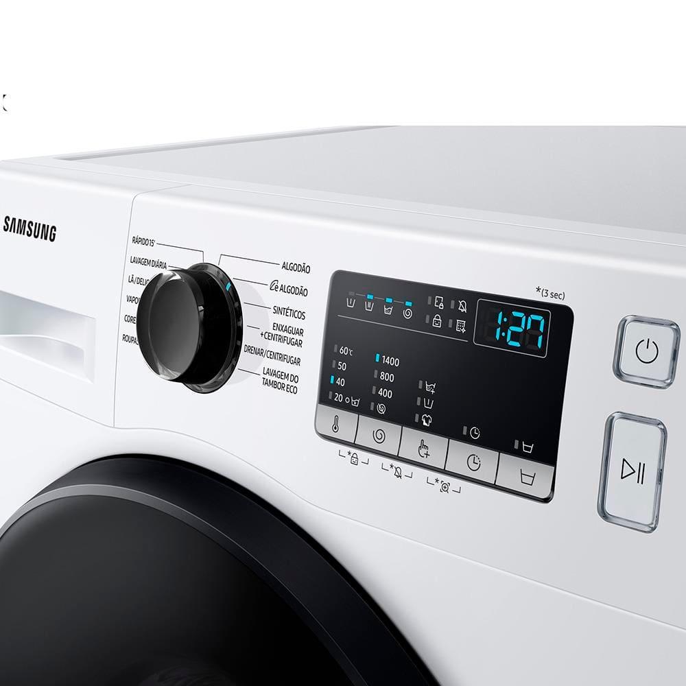 Lavadora de Roupas Samsung WW11T4040BEFAZ com Diamond Drum e Vapor de Higiene Branca - 11kg - 9