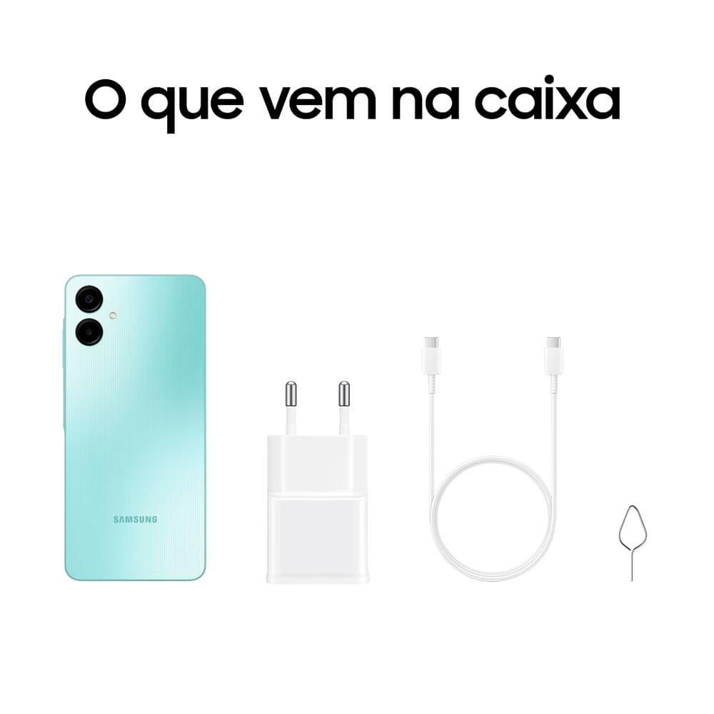 Smartphone Samsung Galaxy A06 Verde Claro 4G 128GB 4GB RAM Tela 6,7" Processador Octa-Core, Câmera Traseira de 50MP e Selfie de 8MP - 4