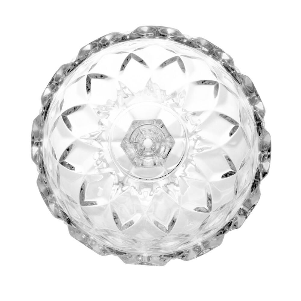 Centro de Mesa Lyor em Cristal com Pé Deli Diamond – 18x18cm - 8