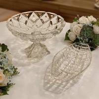 Centro de Mesa Lyor em Cristal Deli Diamond - 32,5 x 19,5cm - 1