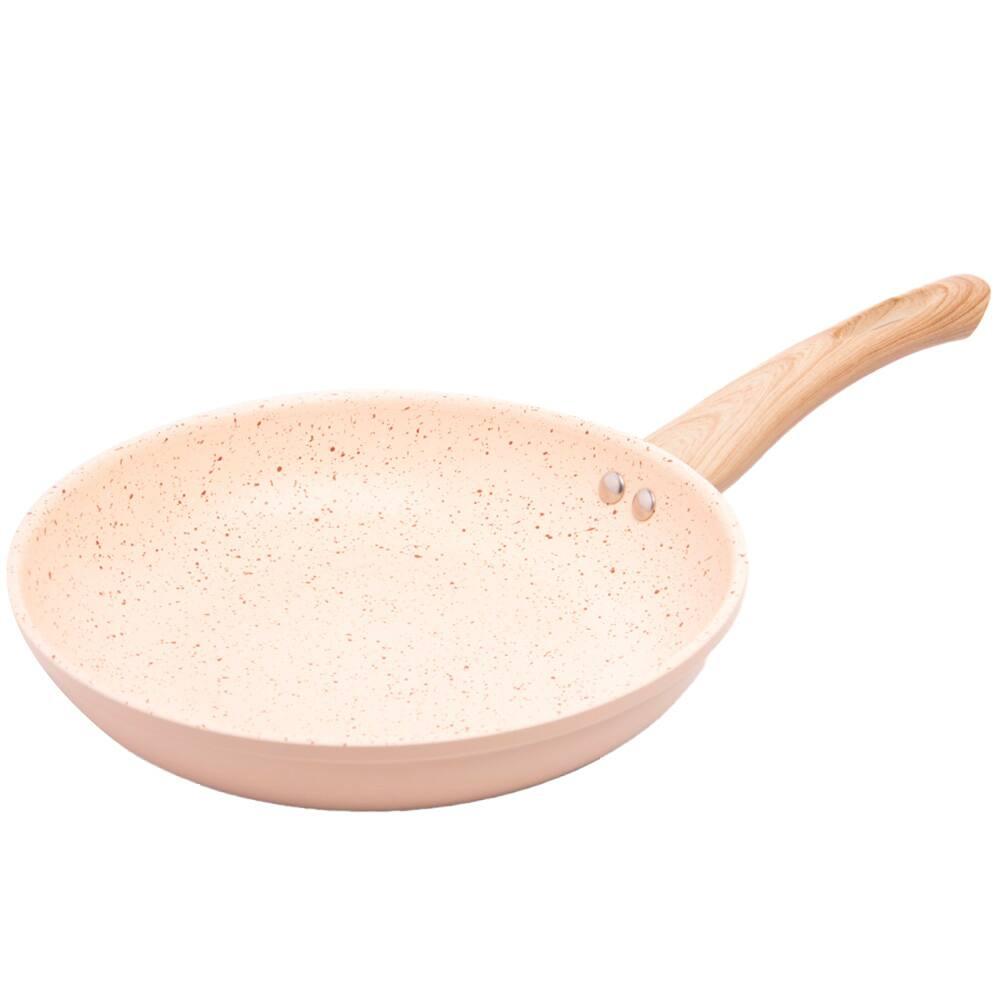 Frigideira de Indução Lyor em Alumínio com Revestimento Cerâmico Granilite Bege – 24cm - 1