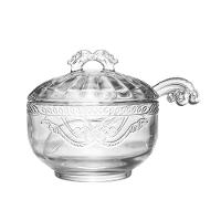 Açucareiro Lyor em Cristal com Colher - 12 x 11,5cm - 1