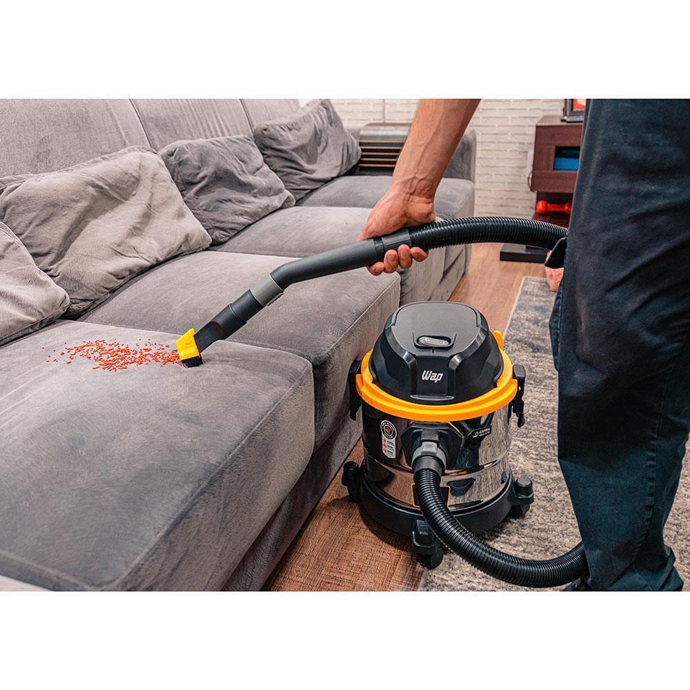 Aspirador de Pó e Água WAP GTW Inox 15 1700W com Bocal de Sopro - Preto/Amarelo - 9