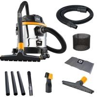 Aspirador de Pó e Água WAP GTW Inox 15 1700W com Bocal de Sopro - Preto/Amarelo - 2